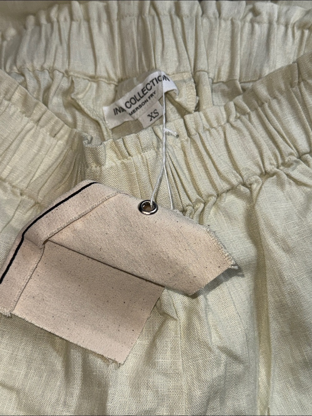 Emerson Fry Pull On Pant - Arctic Wolf Linen - Picture 5 of 6